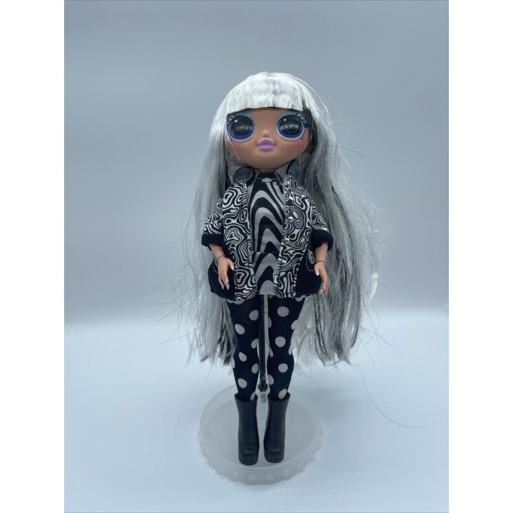 LOL Surprise Dolls OMG LIGHTS FASHION DOLL GROOVY BABE Big Doll Black White Hair